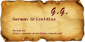 German Grizeldisz névjegykártya
