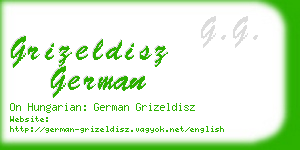 grizeldisz german business card